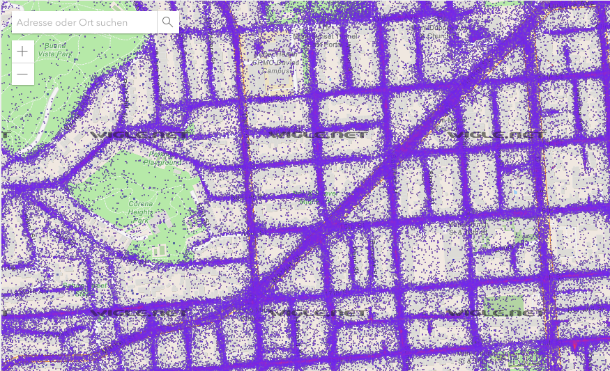 Sample of wireless access point geolocation database www.wigle.net